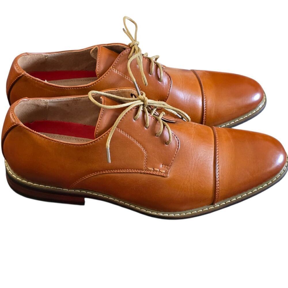 Bruno Marc Leather Oxford Dress Shoe Lace Up Size 11 Formal Classic Prince-6